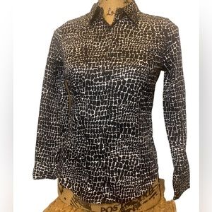 Apt 9 Blouse black and white print